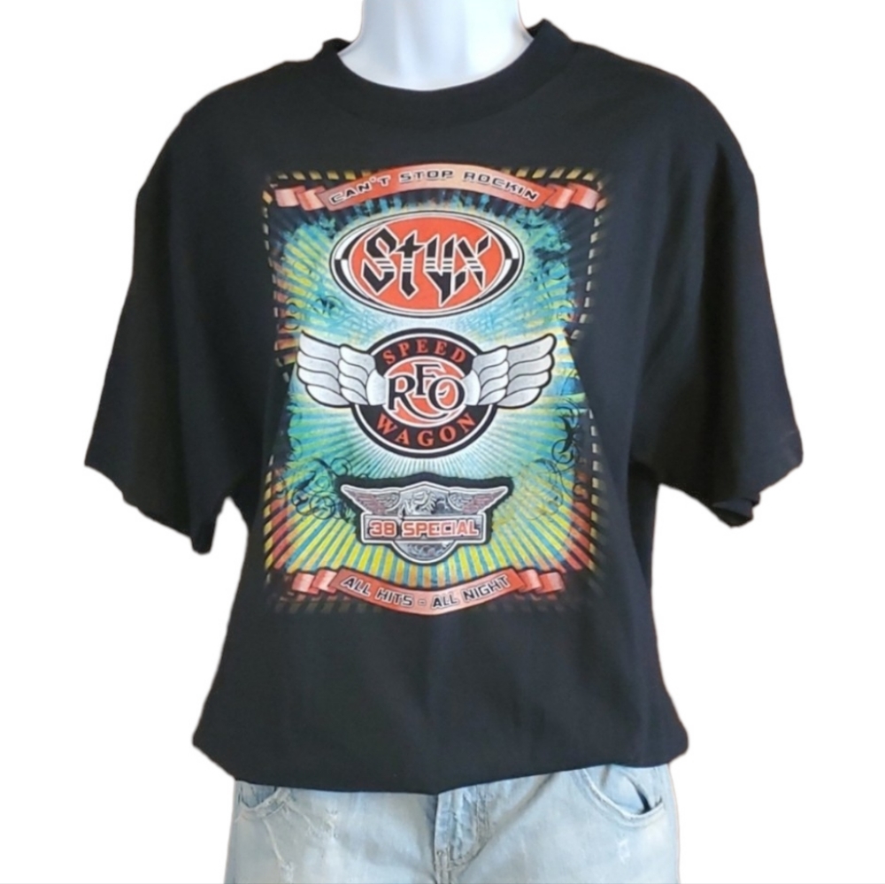 Alstyle Styx/REO Speed Wagon/38 SPECIAL 2009 Concert T-shirt Never Worn